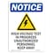 Signmission OSHA Notice Sign, 10" Height, Rigid Plastic, High Voltage Test Sign With Symbol, Portrait OS-NS-P-710-V-13511 - alternate 1